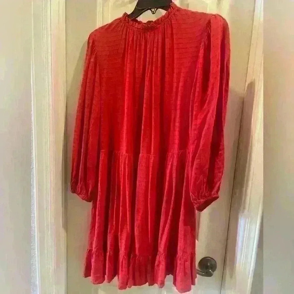 Universal Threads red dress with high neck. Size Small. Worn one time. - Picture 1 of 7